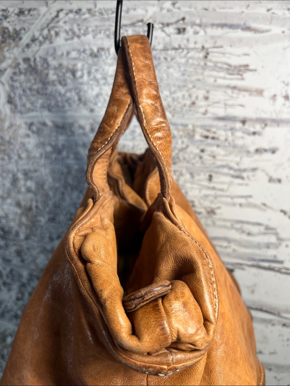 Langellotti Woven Leather Tote Bucket Bag - Picture 5 of 11